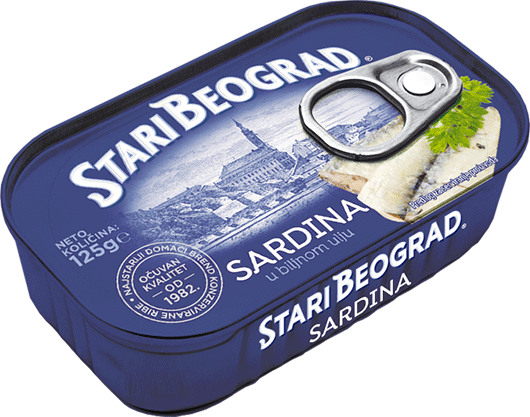 Sardina 125g konzerva
