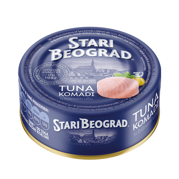Žutorepa tuna u suncokretovom ulju 160g